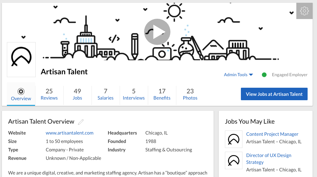 Artisan Talent - How To Use Glassdoor To Find A Job